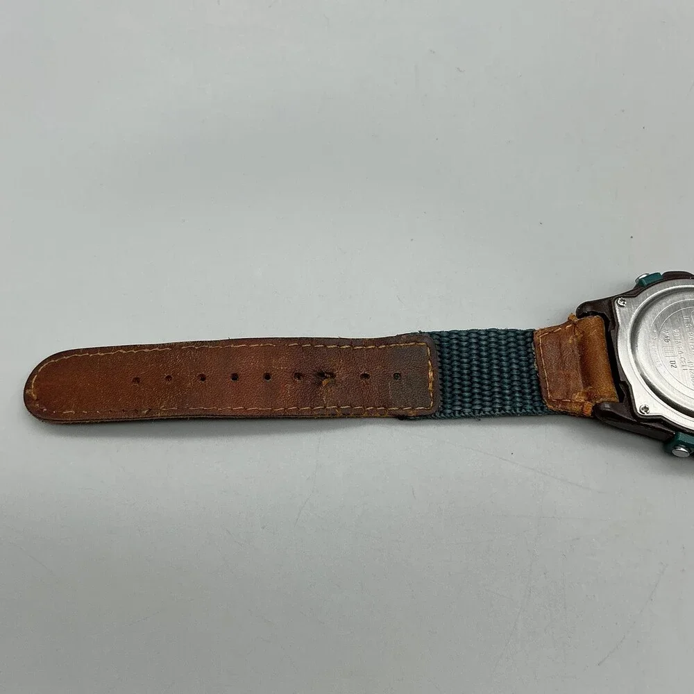 Vintage Timex Mens Watch 40mm Digital Chronograph Alarm Indiglo New Battery